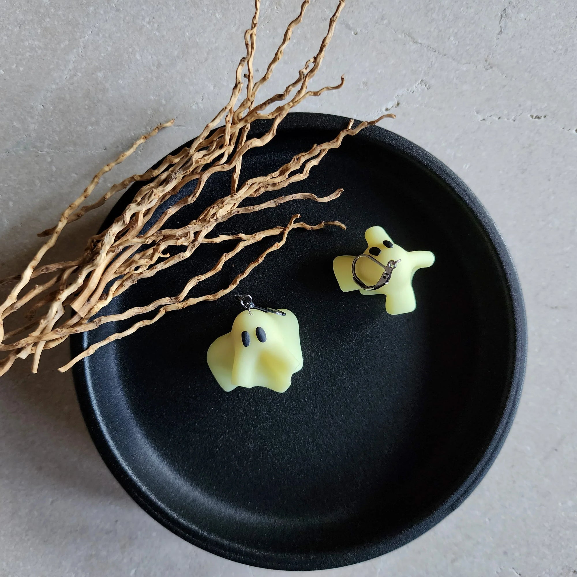 glowing ghosts Drop Earrings