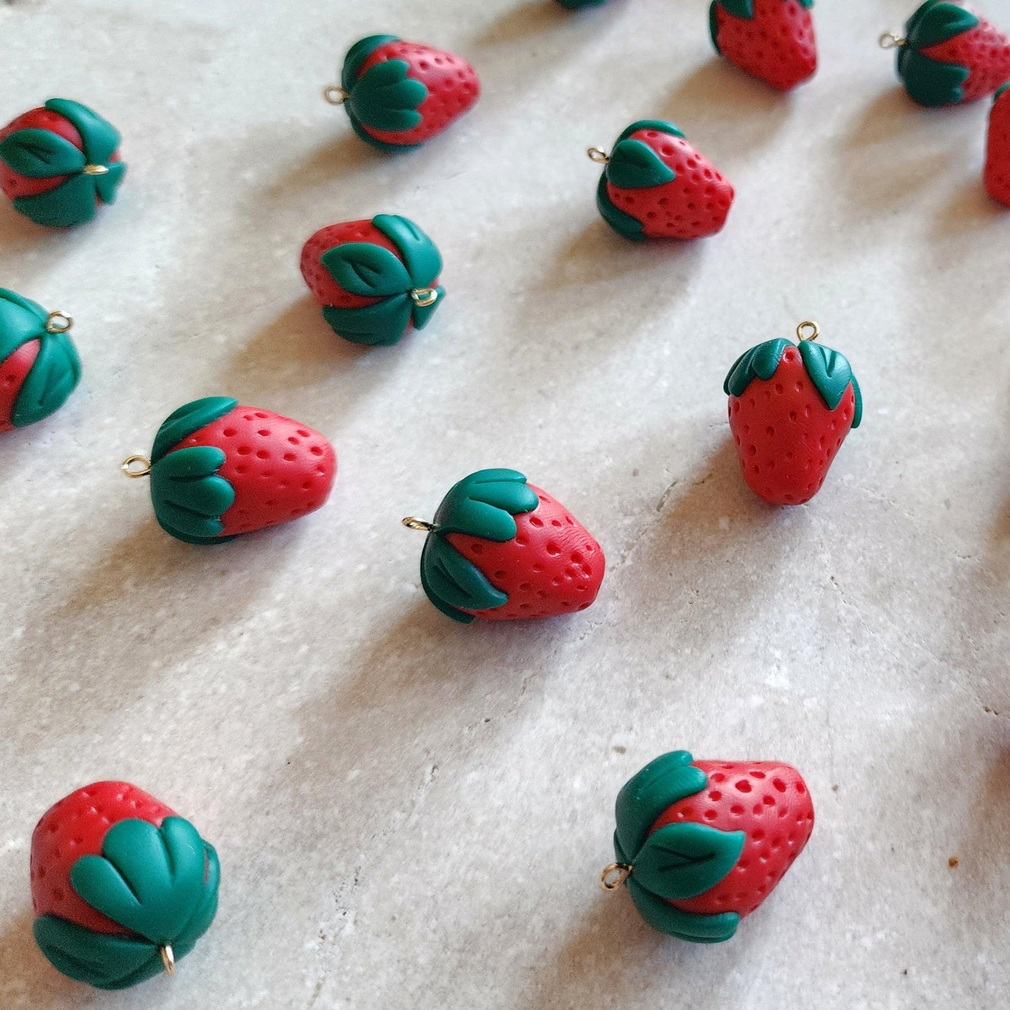big strawberries Dangle Earrings