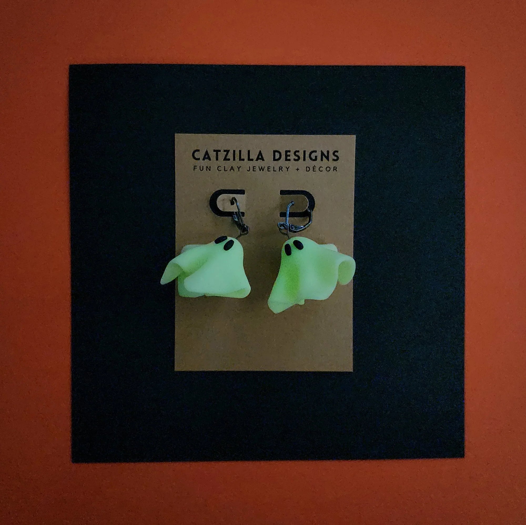 glowing ghosts Drop Earrings