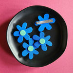 blue flowers Hair Clips