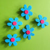 turquoise flowers
