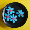 turquoise flowers