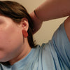 red speckled studs