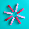 baby pink barrettes