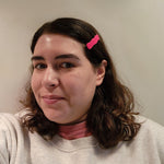 wavy hot pink barrettes Barrettes
