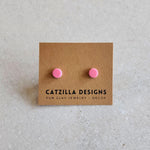 pink mini studs Stud Earrings
