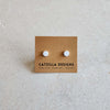 white mini studs