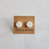 white coral studs