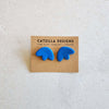 blue speckled studs