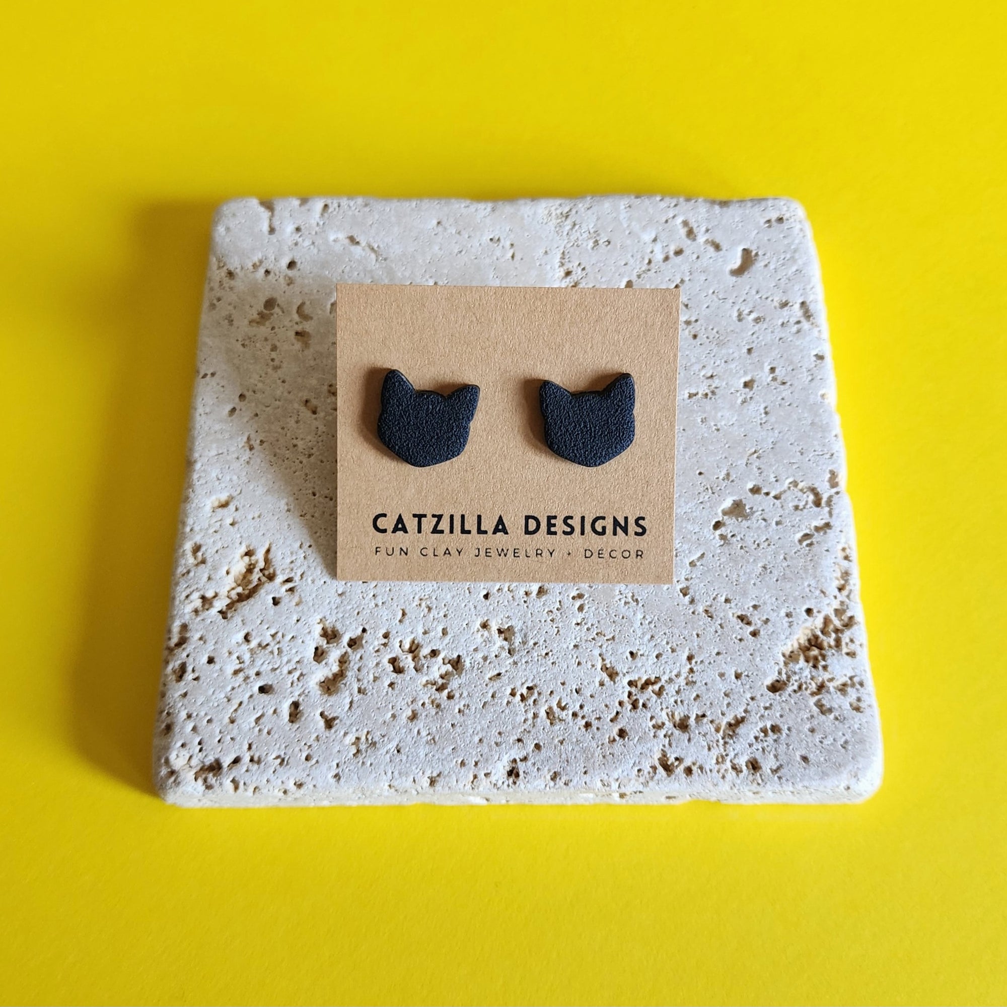 black cat studs