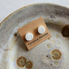 white coral studs