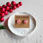 peppermint studs Stud Earrings