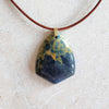 blue yellow fossil coral jasper