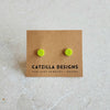 lime green mini studs