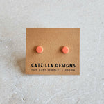 orange mini studs Stud Earrings