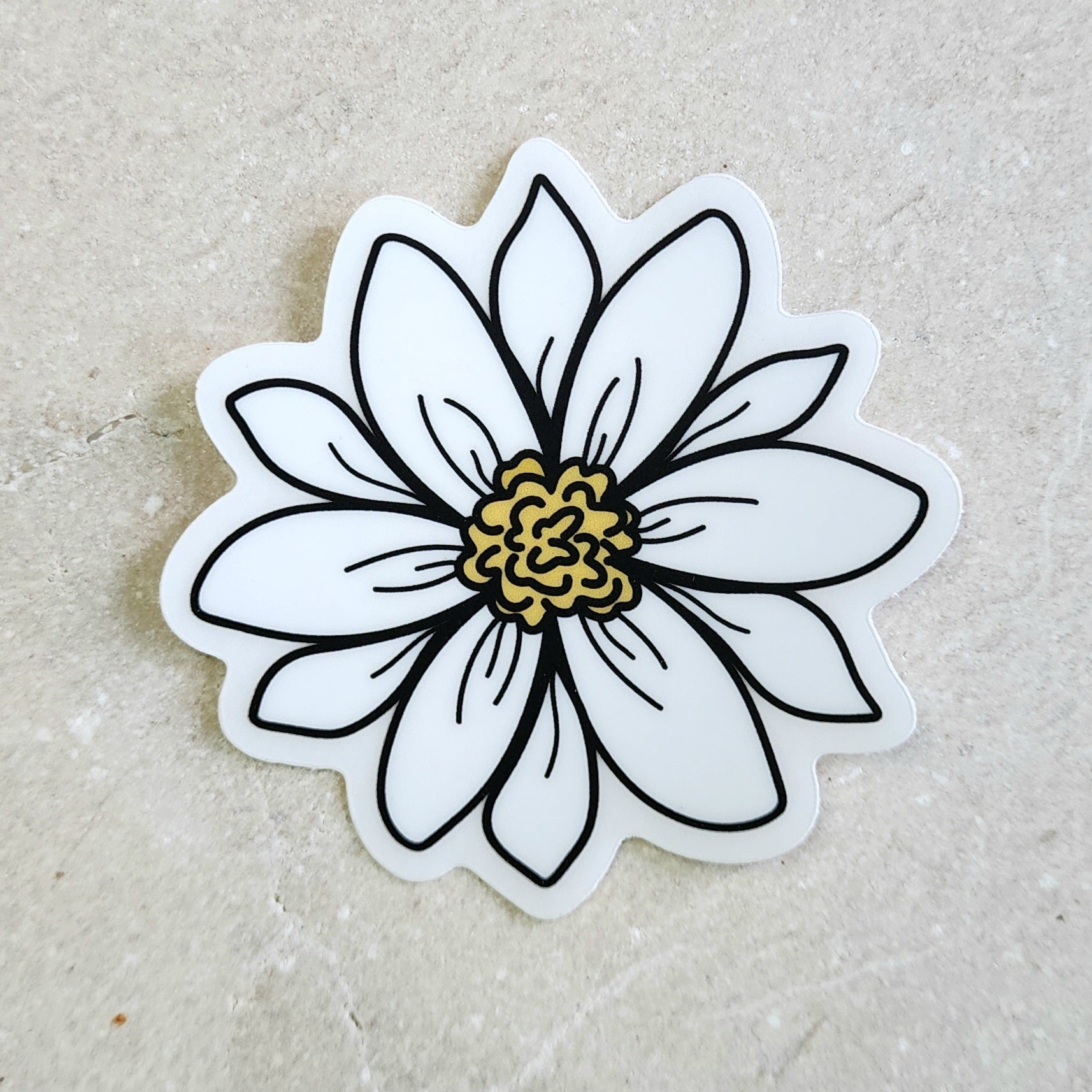 white lotus sticker