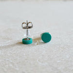 dark green mini studs Stud Earrings