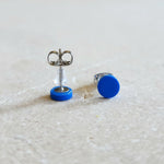 bright blue mini studs Stud Earrings