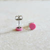 pink mini studs