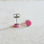 pink mini studs Stud Earrings