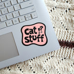 cat stuff!? sticker Stickers