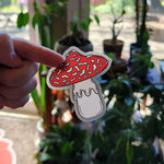 red mushroom sticker Stickers