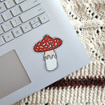 red mushroom sticker Stickers