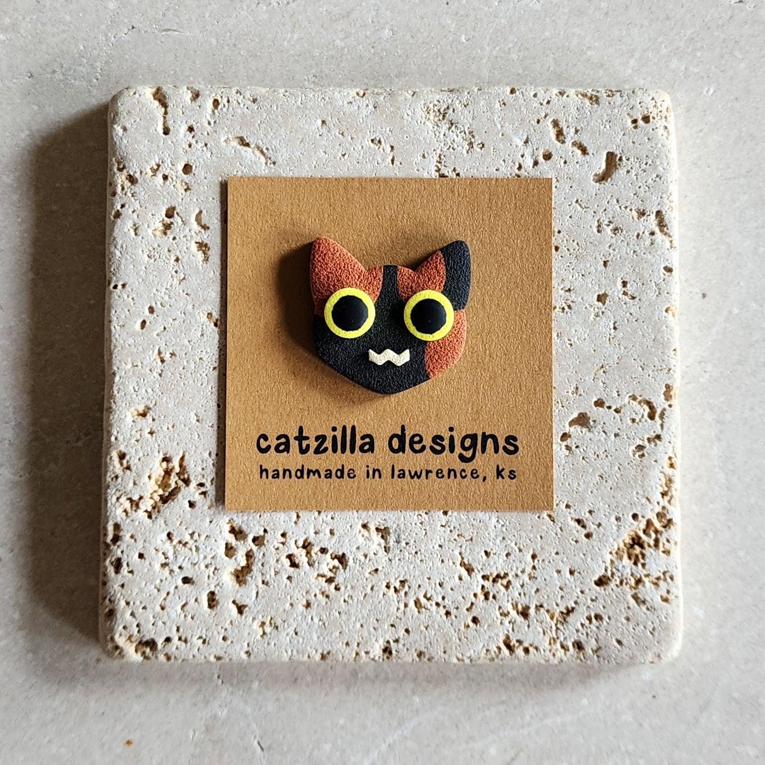 Tortie Cat Magnets – Catzilla Designs