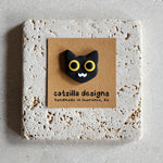 black cat magnet Magnets & Pins