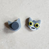 gray tabby cat magnet