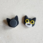 tuxedo cat magnet Magnets & Pins