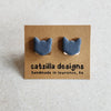 gray cat clip-ons