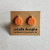orange pumpkin clip-ons
