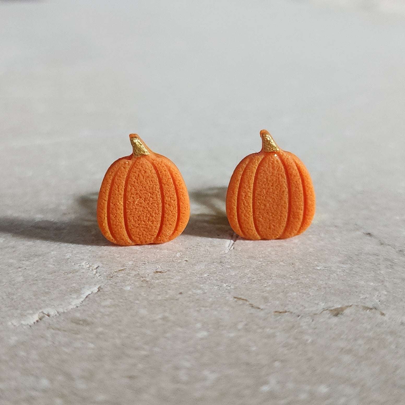 orange pumpkin clip-ons