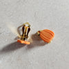 orange pumpkin clip-ons