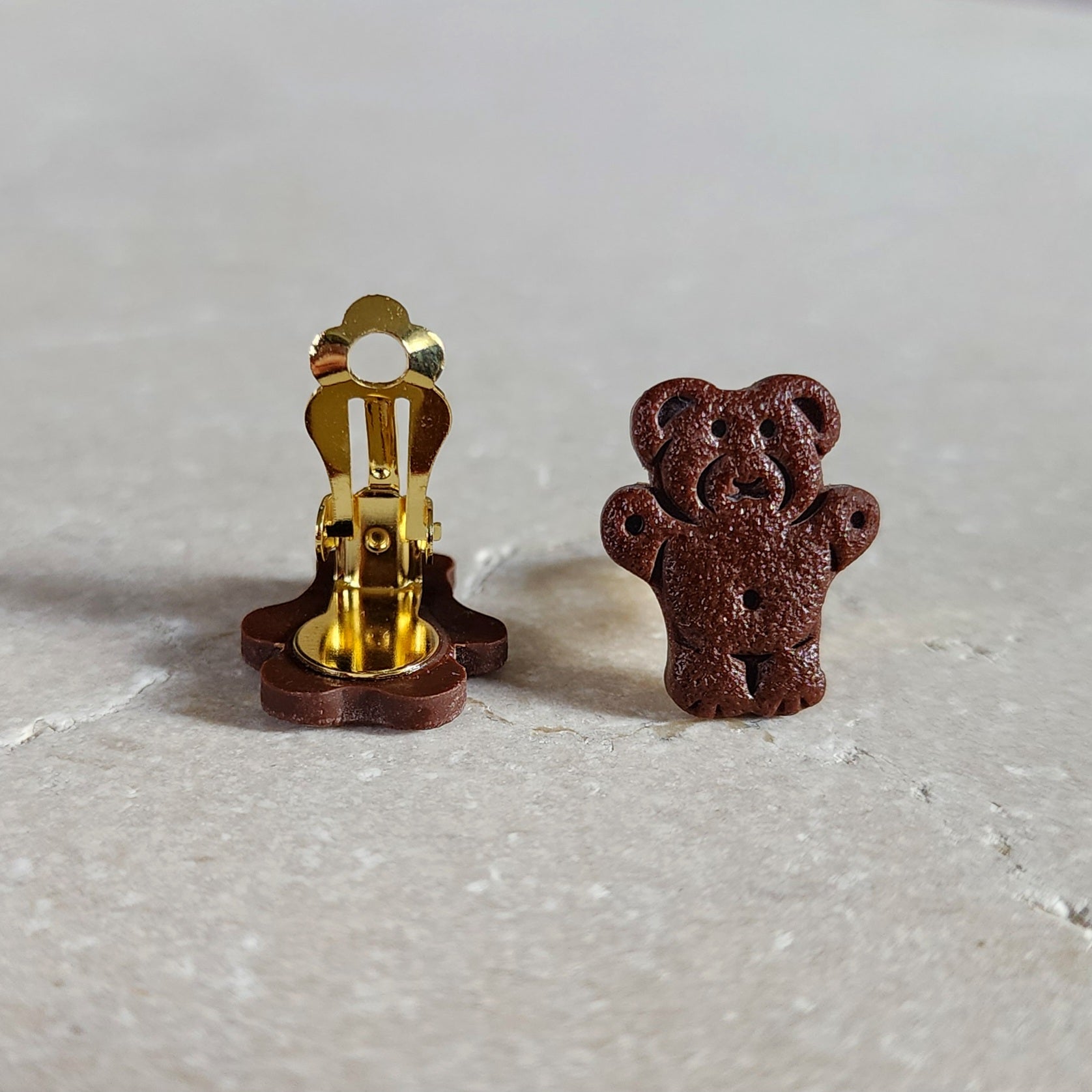 chocolate teddy bear clip-ons Clip-Ons