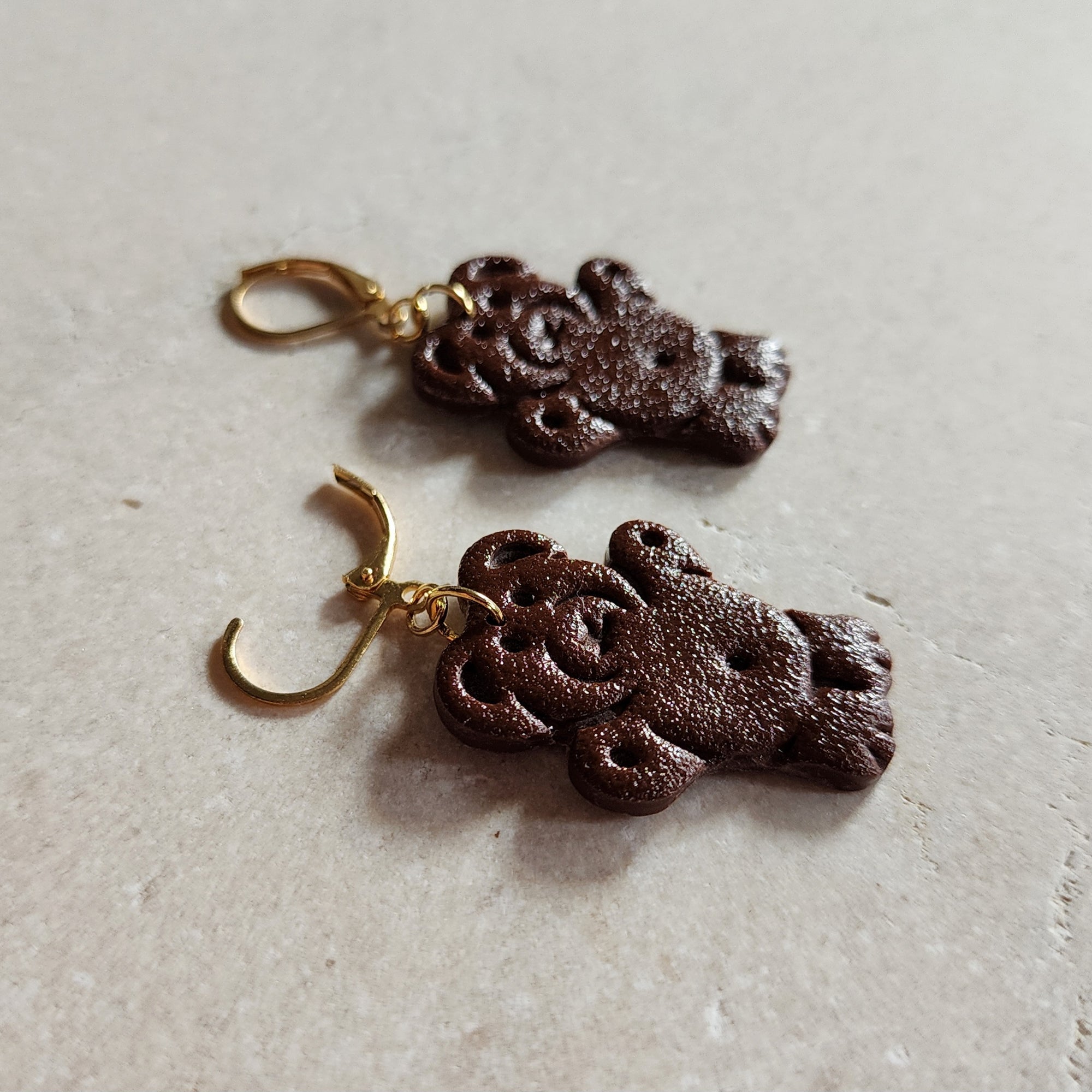 chocolate teddy bears Stud Earrings
