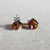 gingerbread house studs Stud Earrings