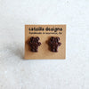 chocolate teddy bear studs Stud Earrings