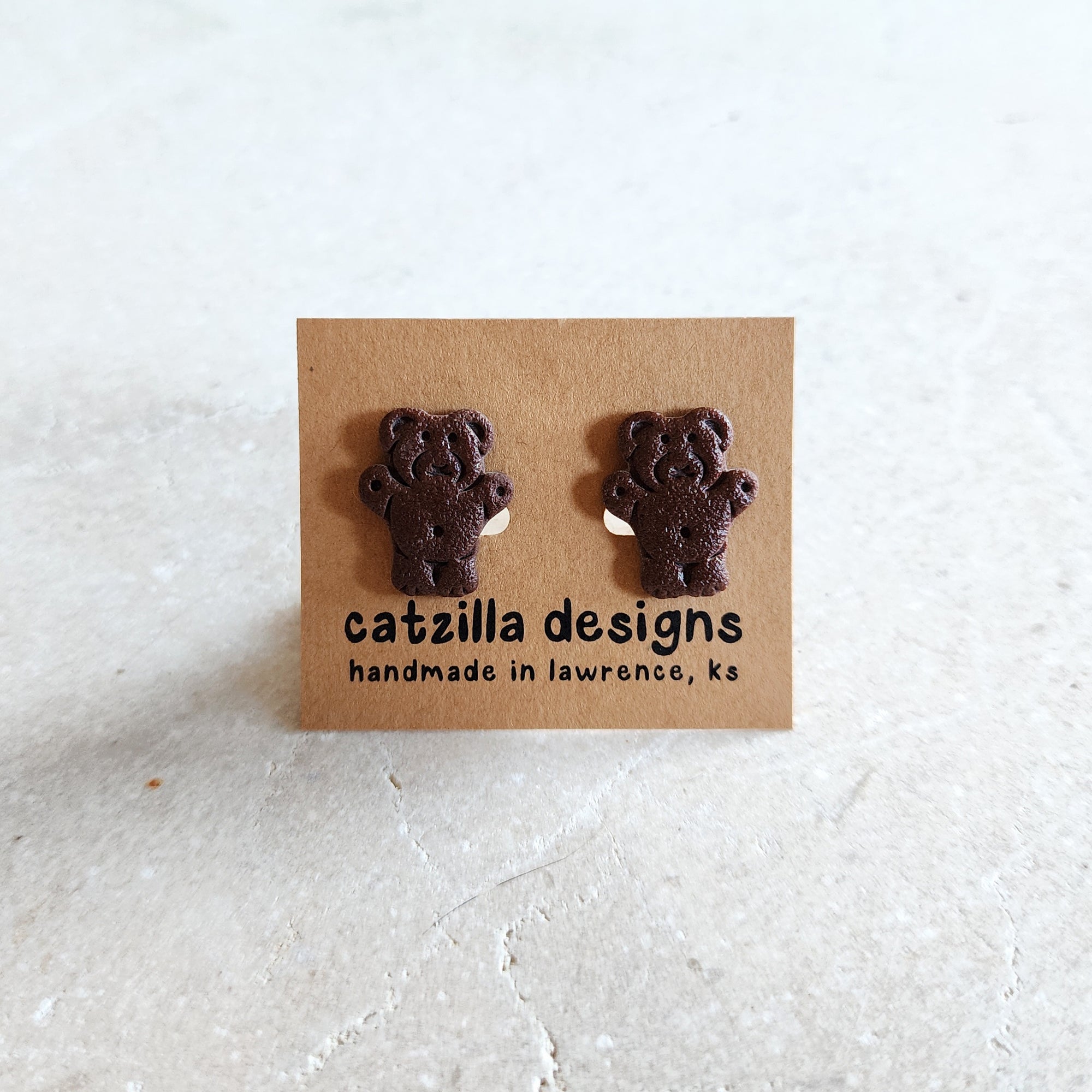 chocolate teddy bear clip-ons Clip-Ons