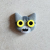 gray tabby cat magnet Magnets & Pins