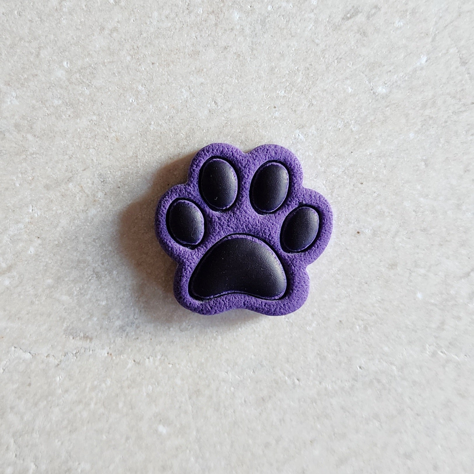 purple paw magnet Magnets & Pins