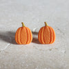 orange pumpkins Stud Earrings