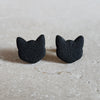 black cat studs Stud Earrings