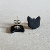 black cat studs Stud Earrings