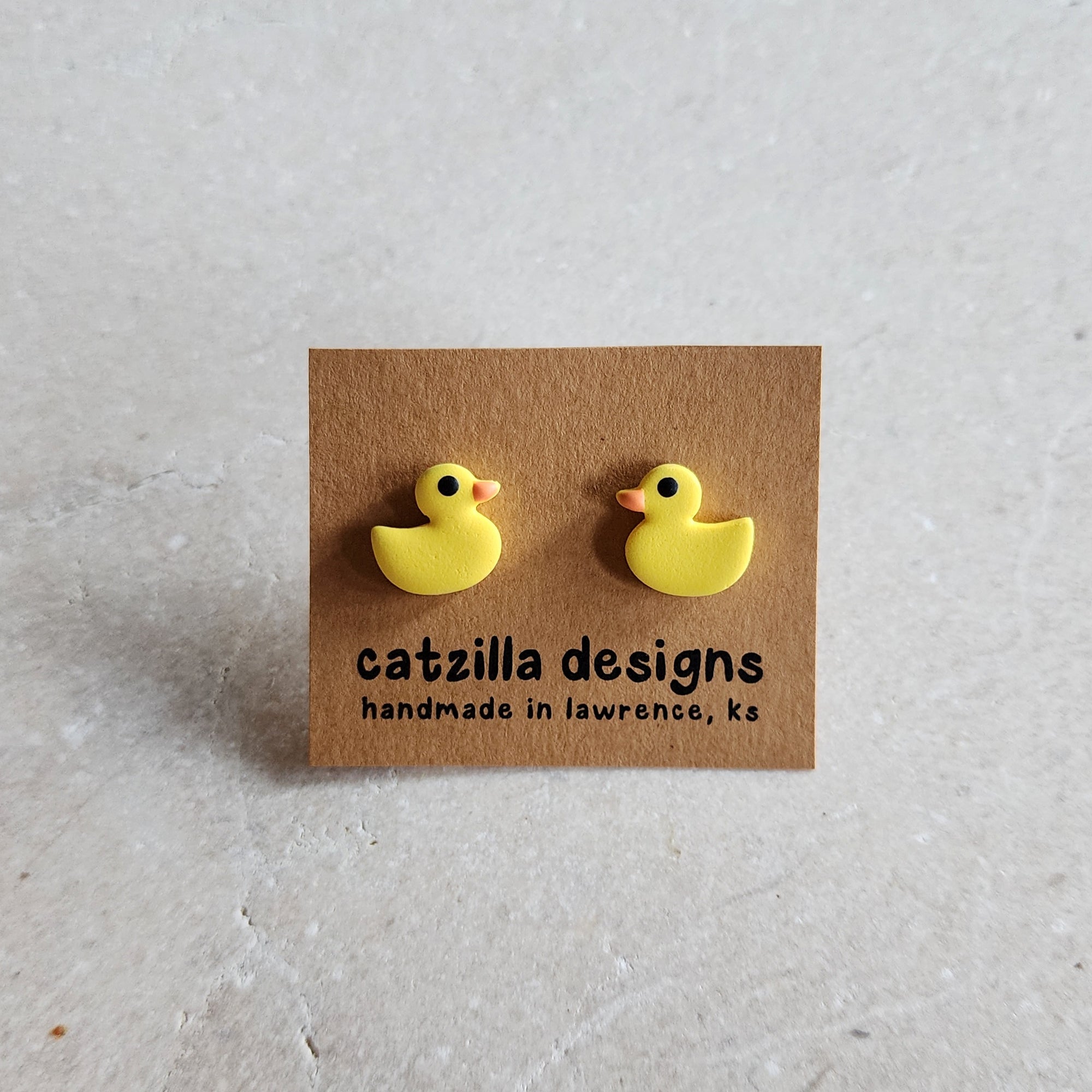 rubber duckies Stud Earrings