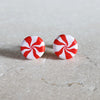 peppermint studs Stud Earrings