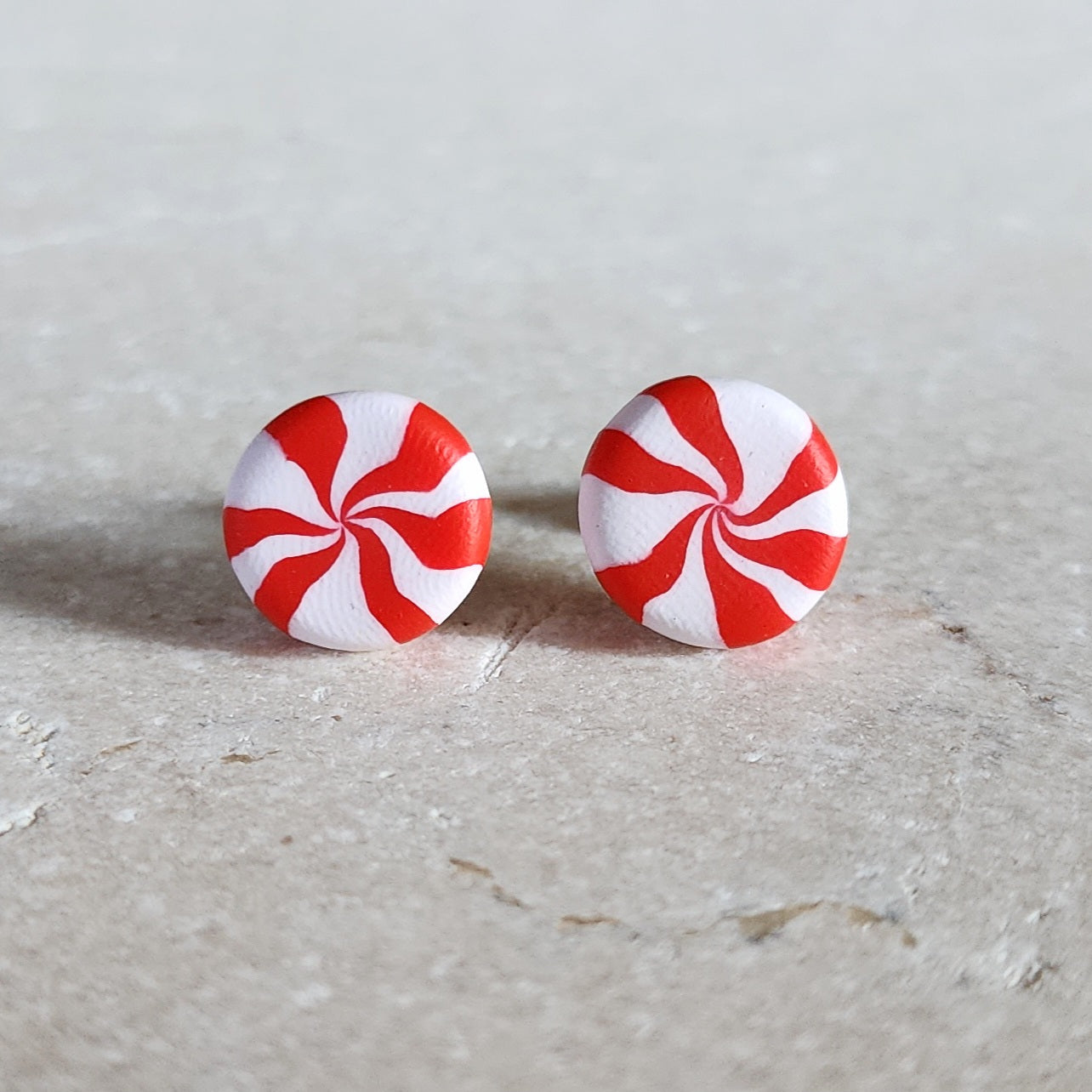 peppermint studs Stud Earrings