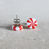 peppermint studs Stud Earrings