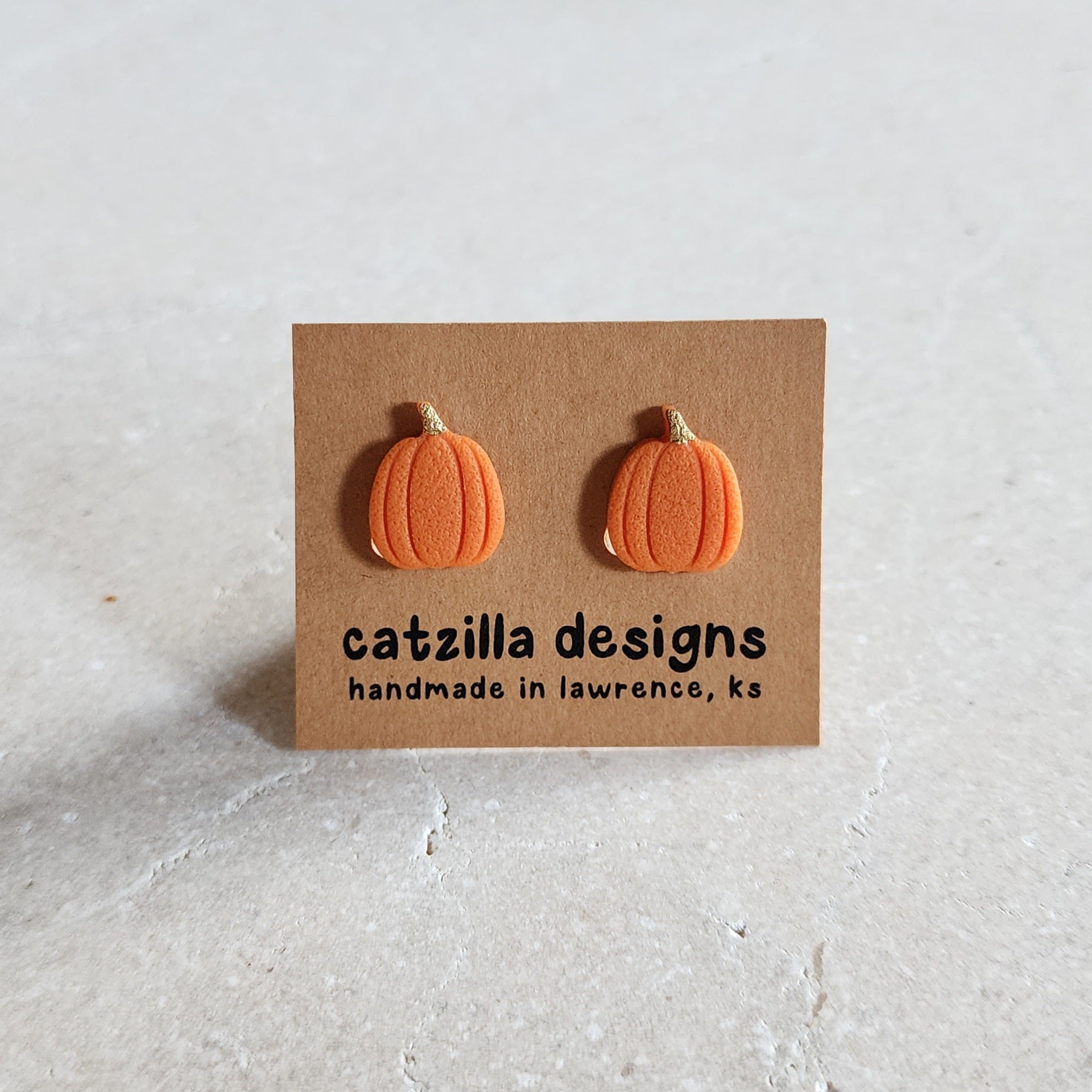 orange pumpkin clip-ons Clip-Ons